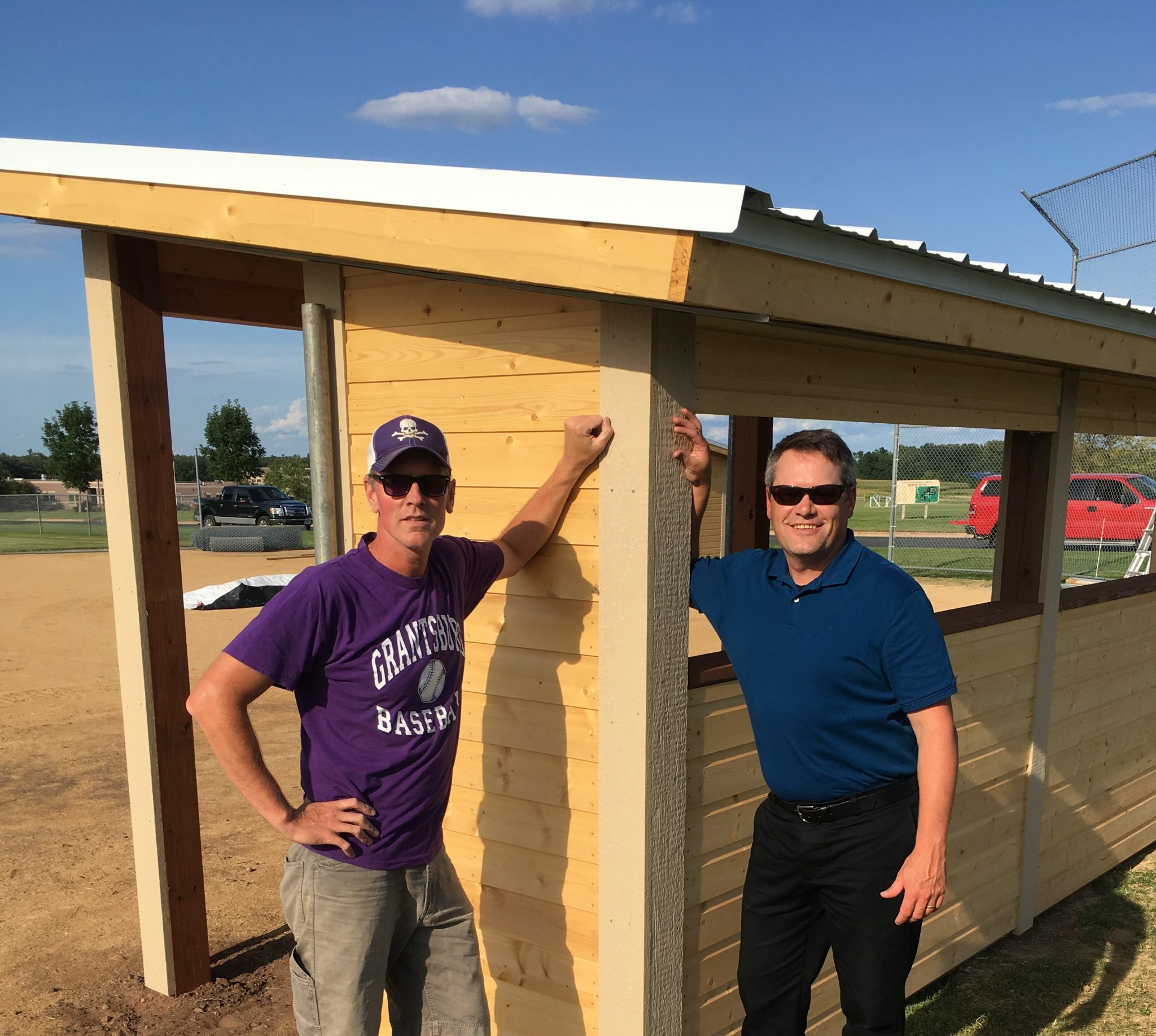 Community Bank Donates 5,000 to Grantsburg School Ball Field